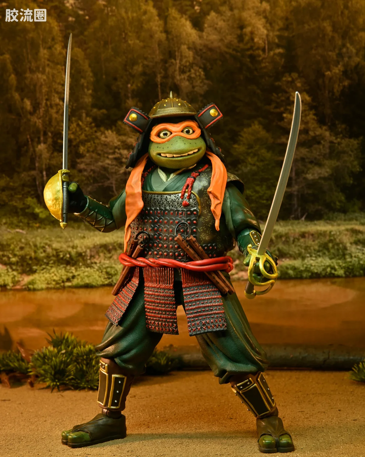 NECA 7寸可动人形系列 动画 忍者神龟系列 忍者神龟3 莱昂纳多与米开朗琪罗 - 图片