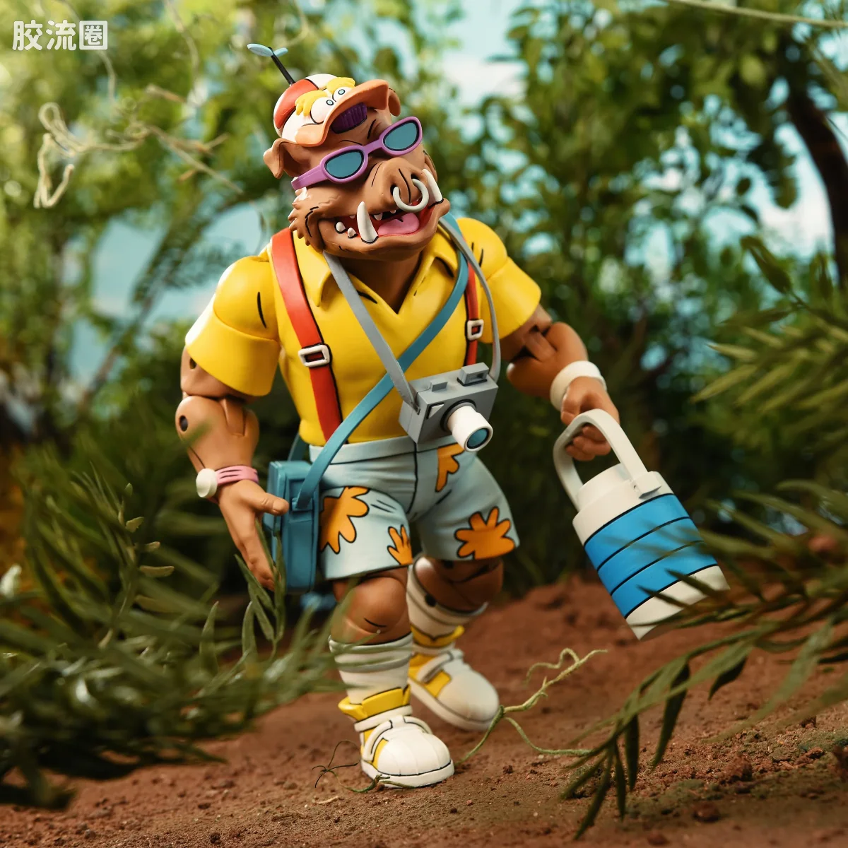 NECA 7寸可动人形系列 动画 忍者神龟系列 忍者神龟 度假版比博与罗斯泰迪 - 图片