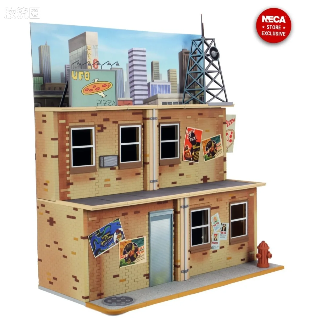 NECA 7寸可动人形系列 场景系列 动画版 忍者神龟 街景场景 - 图片