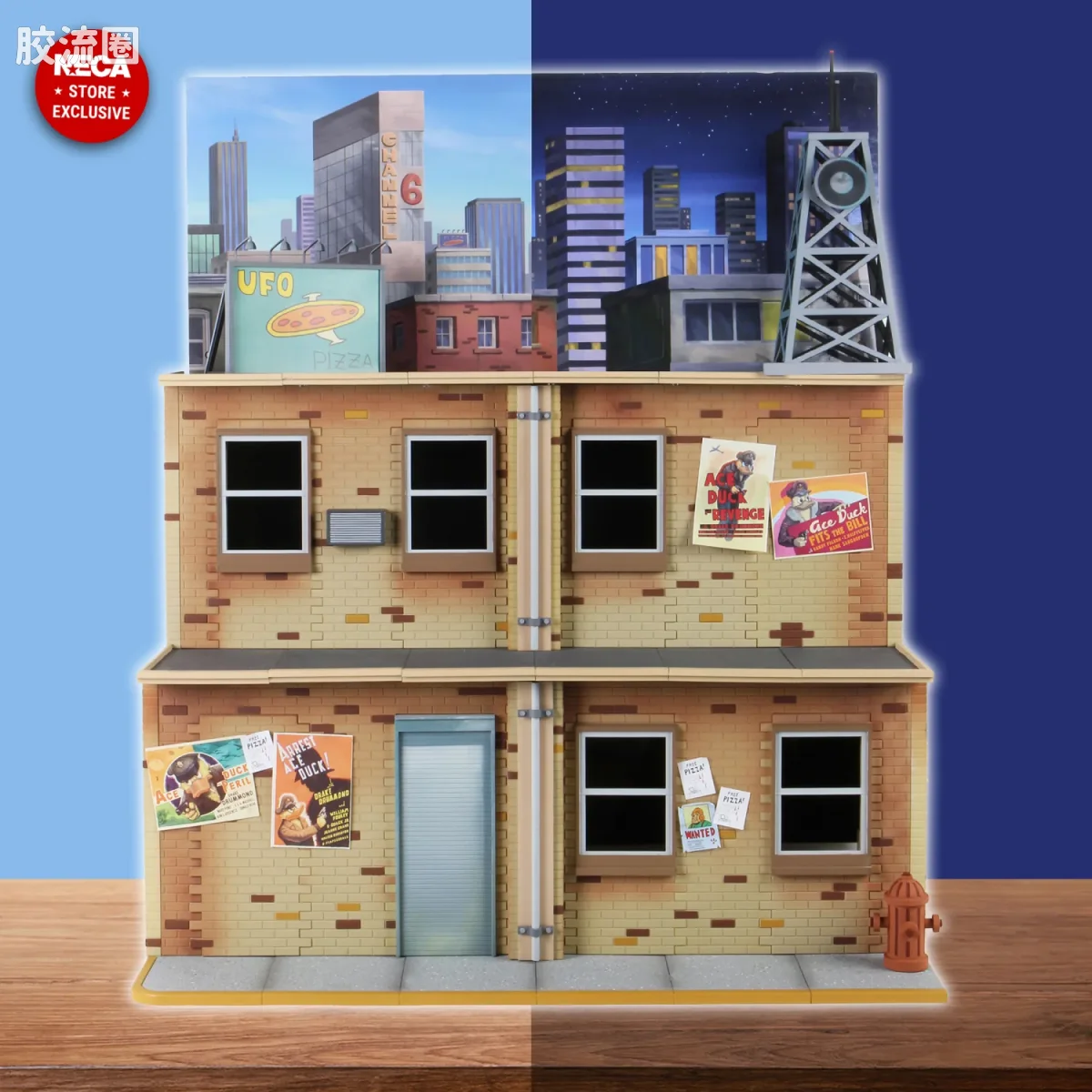 NECA 7寸可动人形系列 场景系列 动画版 忍者神龟 街景场景 - 图片