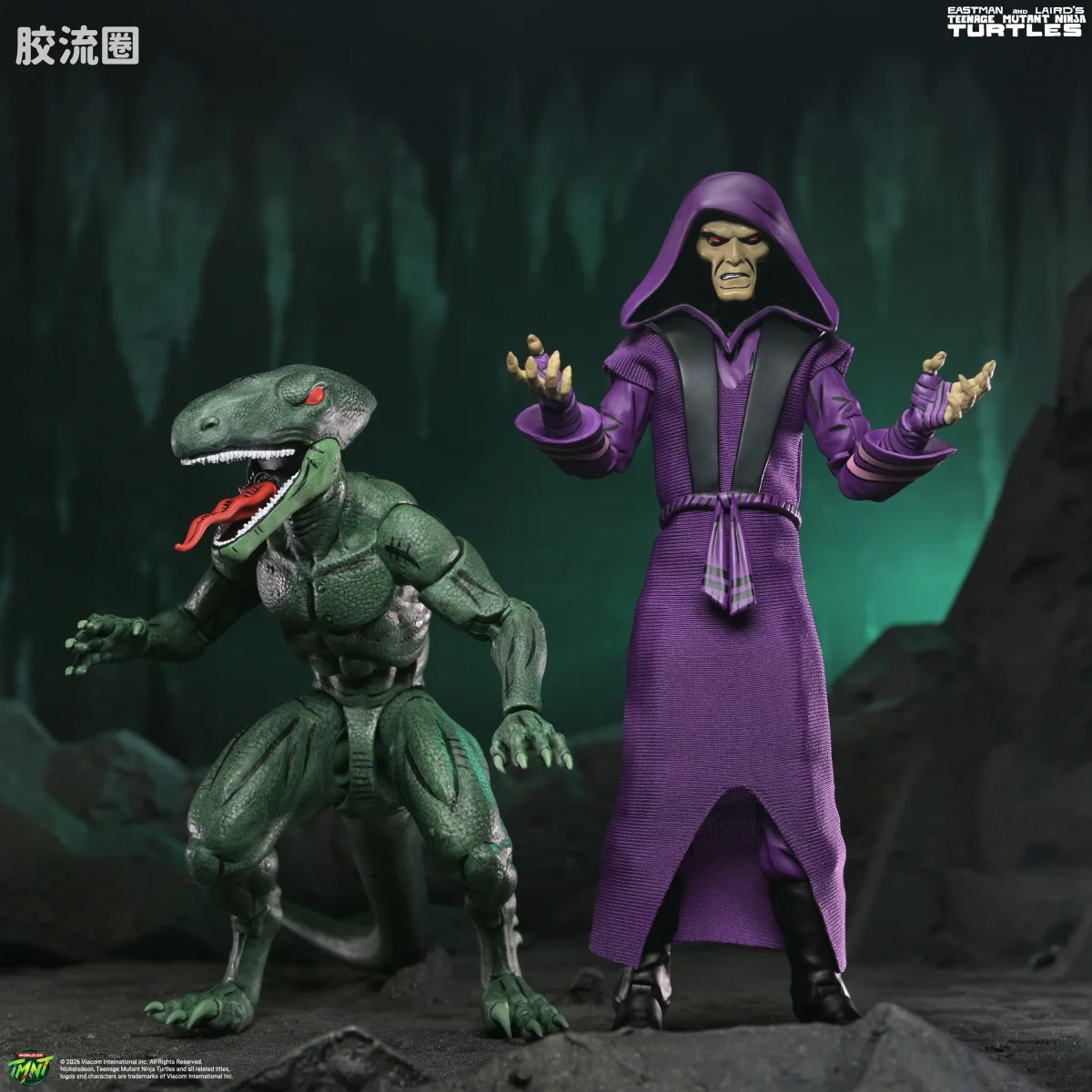 NECA 7寸可动人形系列 忍者神龟 漫画版系列 忍者神龟（幻景漫画） 大名奥凯 & 猛禽 - 图片