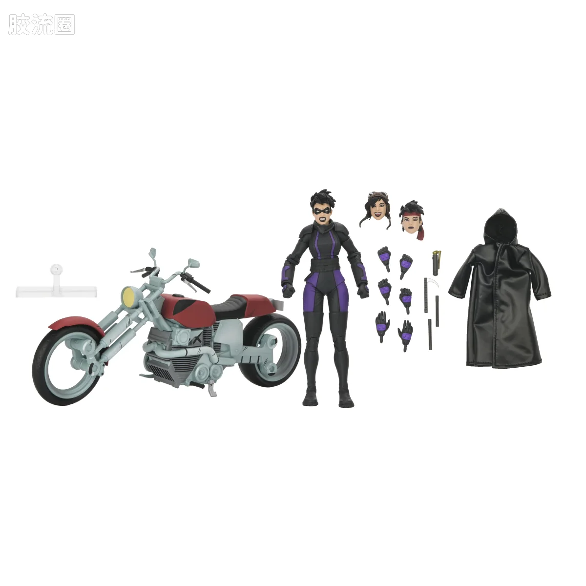 NECA 7寸可动人形系列 终极版/豪华版 漫画系列 忍者神龟：最后的浪人 凯西·玛丽 骑摩托车版 - 图片