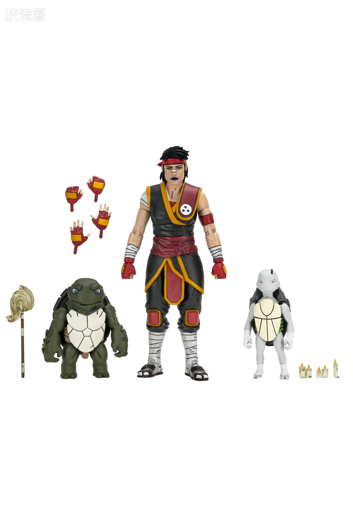 NECA 7寸可动人形系列 终极版/豪华版 漫画系列 忍者神龟：最后的浪人 - 失落岁月 凯西·玛丽 与 婴儿Odyn & Uno - 图片