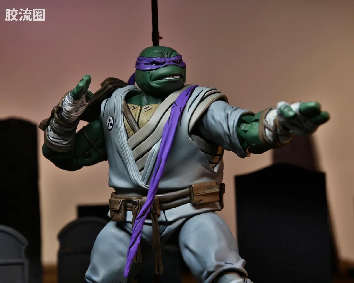 NECA 7寸可动人形系列 终极版/豪华版 漫画系列 忍者神龟 最后的浪人 多纳泰罗 - 图片