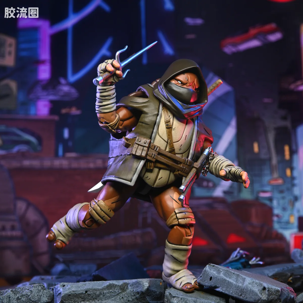 NECA 7寸可动人形系列 终极版/豪华版 漫画系列 忍者神龟：最后的浪人 Moja、Odyn、Uno 与 Yi - 图片