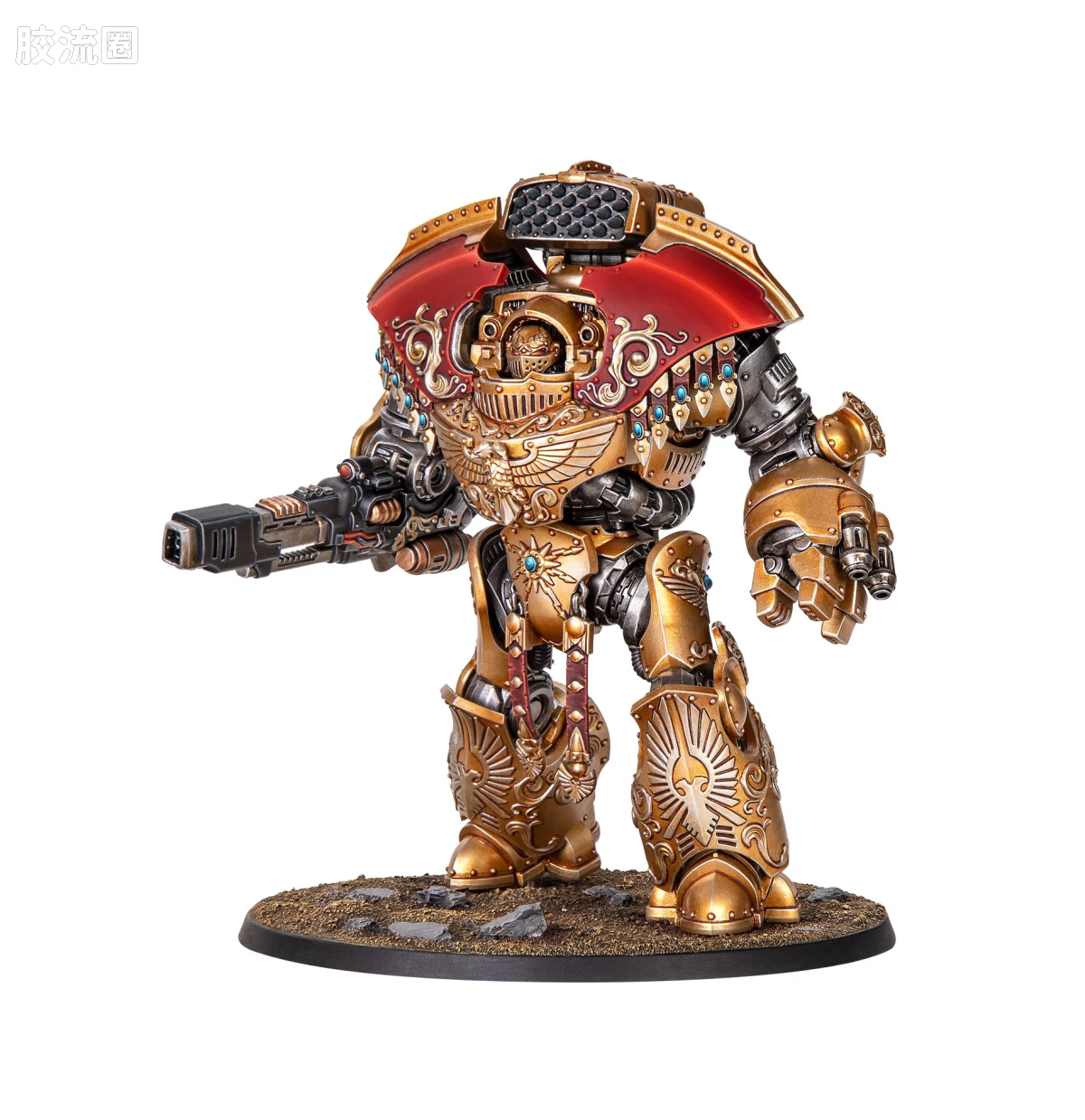 战锤40K Adeptus Custodes 帝皇禁军 泰勒蒙重型无畏机甲 - 图片