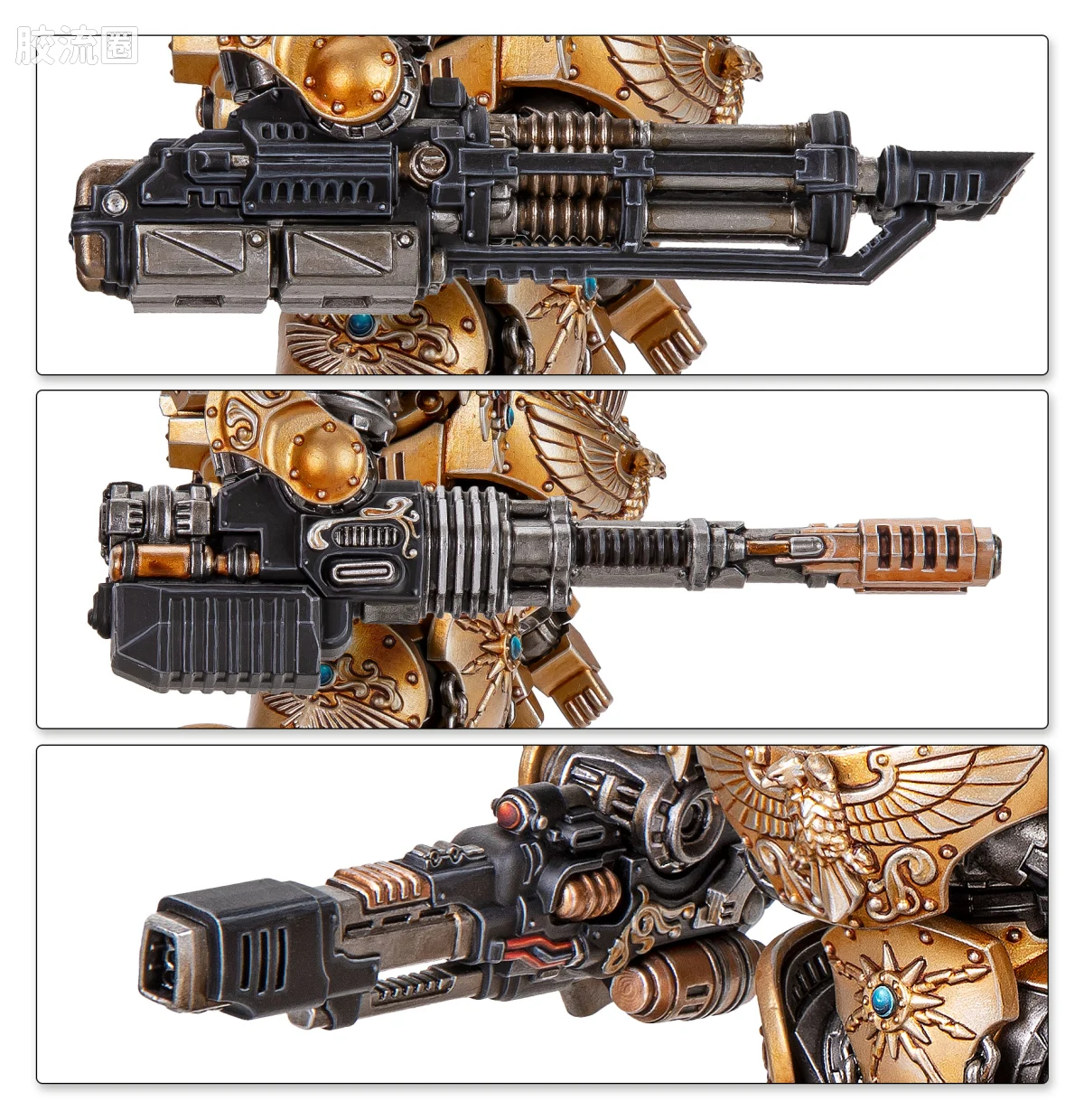 战锤40K Adeptus Custodes 帝皇禁军 泰勒蒙重型无畏机甲 - 图片
