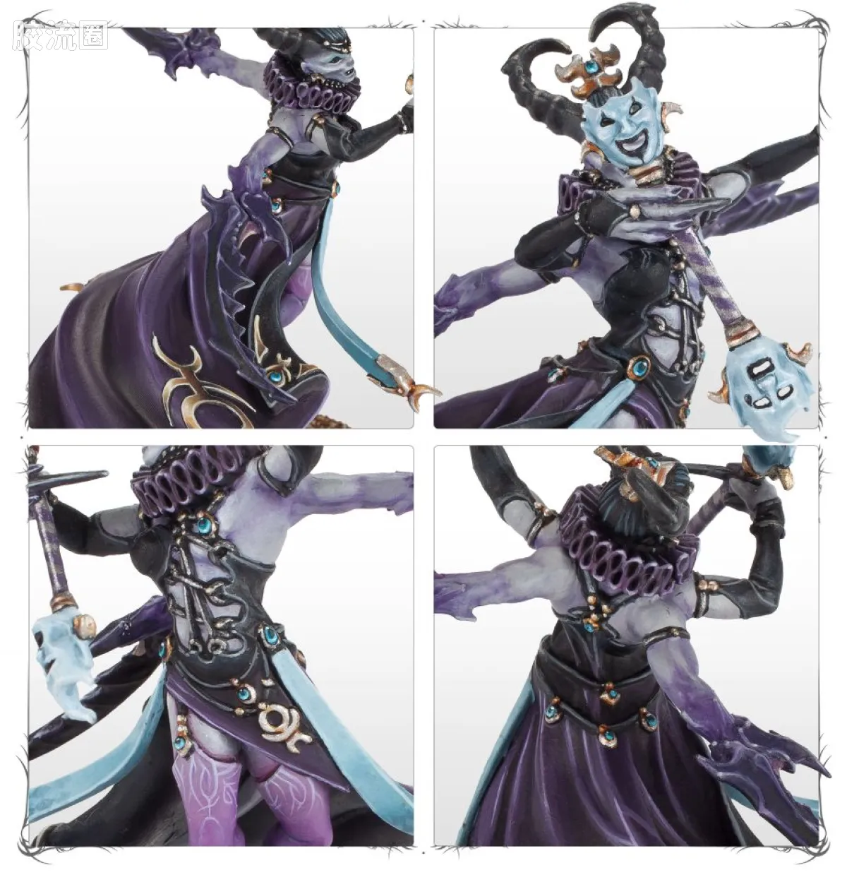 战锤40K Chaos Daemons 混沌恶魔 8版 色孽 假面舞者 - 图片