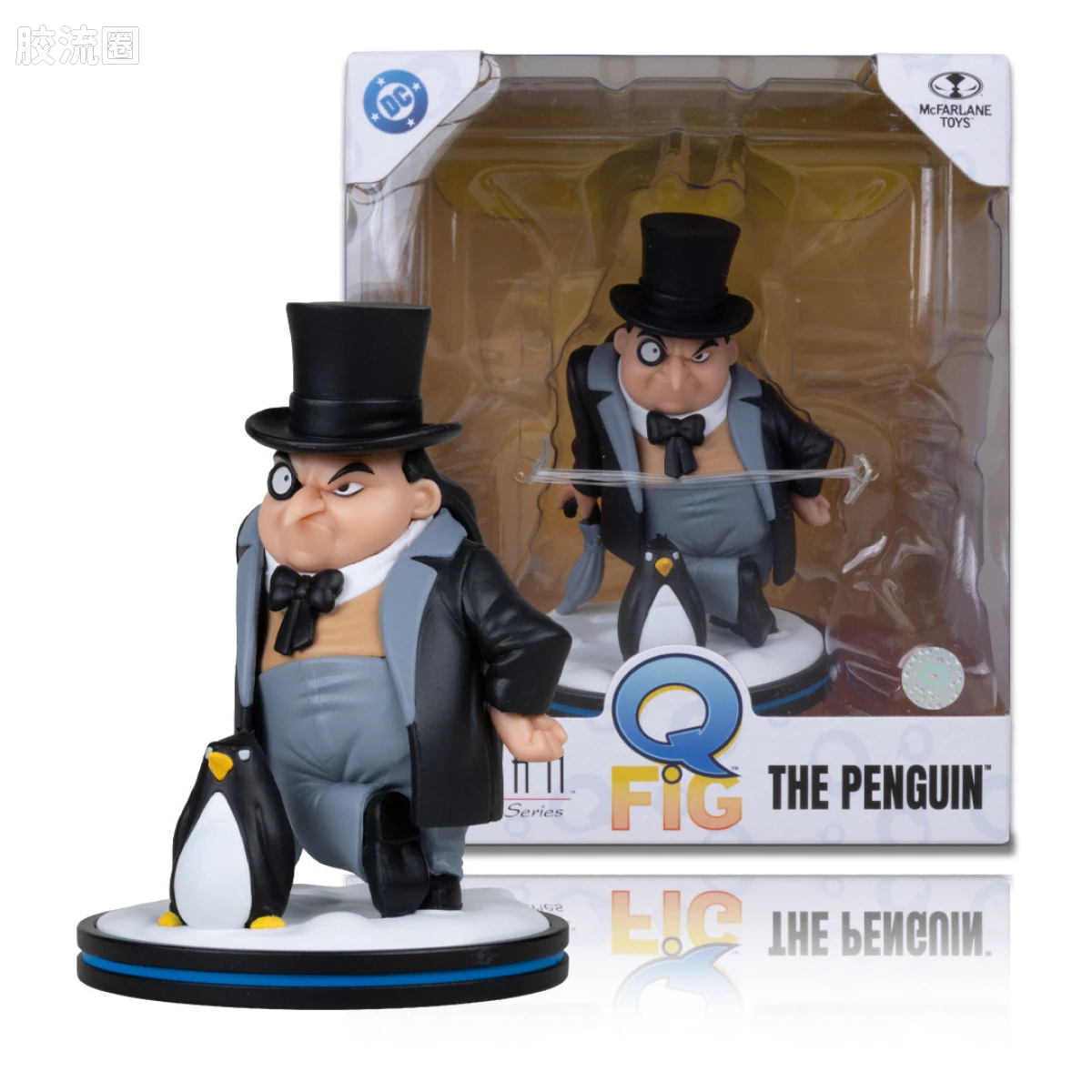麦克法兰 DC多元宇宙/DC Direct 可动人偶系列 Q-Fig 企鹅人 (蝙蝠侠：动画系列) - 图片