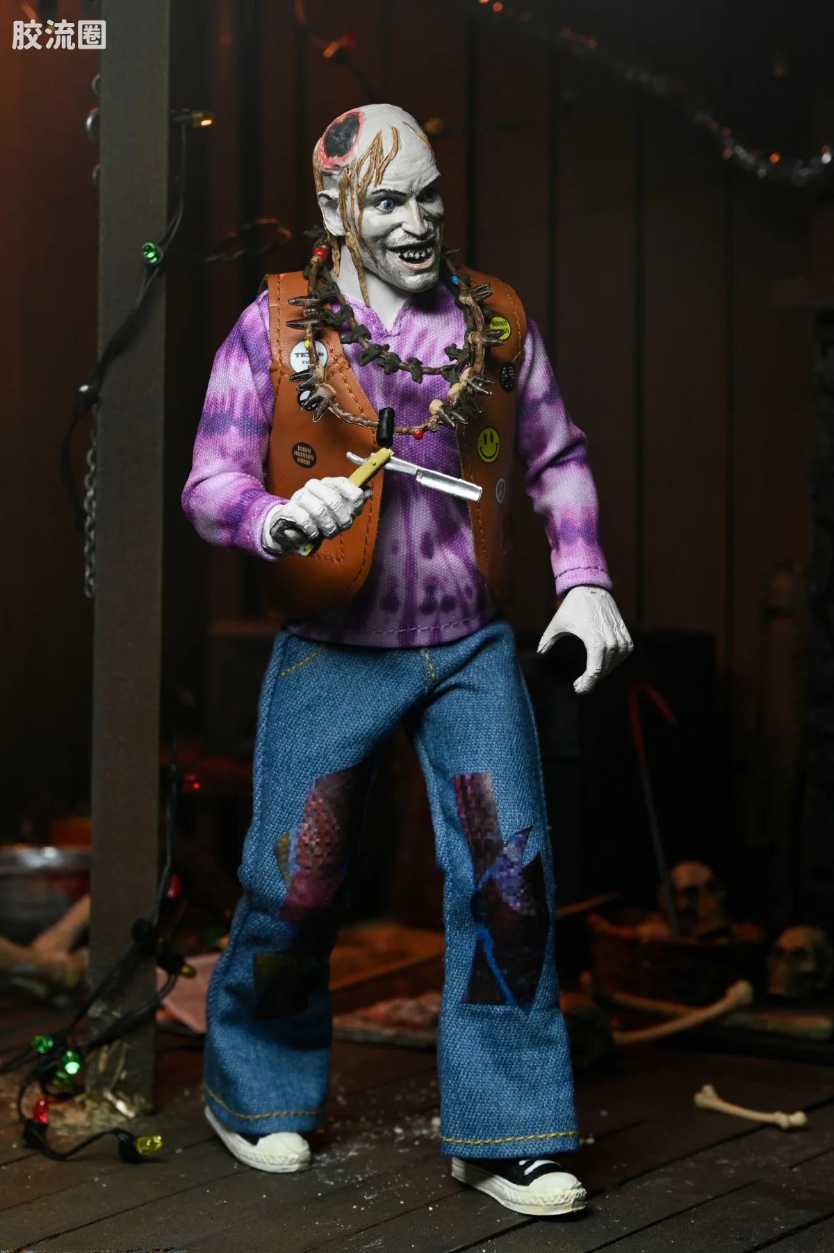 NECA大比例可动人形系列 8寸布衣系列 德州电锯杀人狂2 查普·托普 - 图片