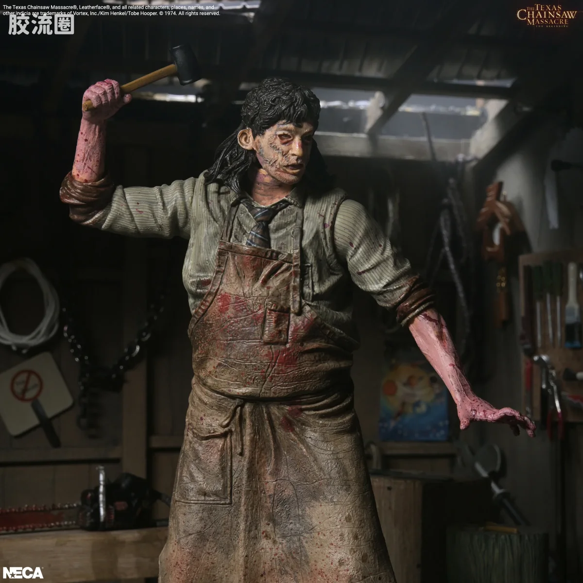 NECA 7寸可动人形系列 终极版/豪华版 电影系列 《德州电锯杀人狂：起源》 屠宰场套装 - 图片