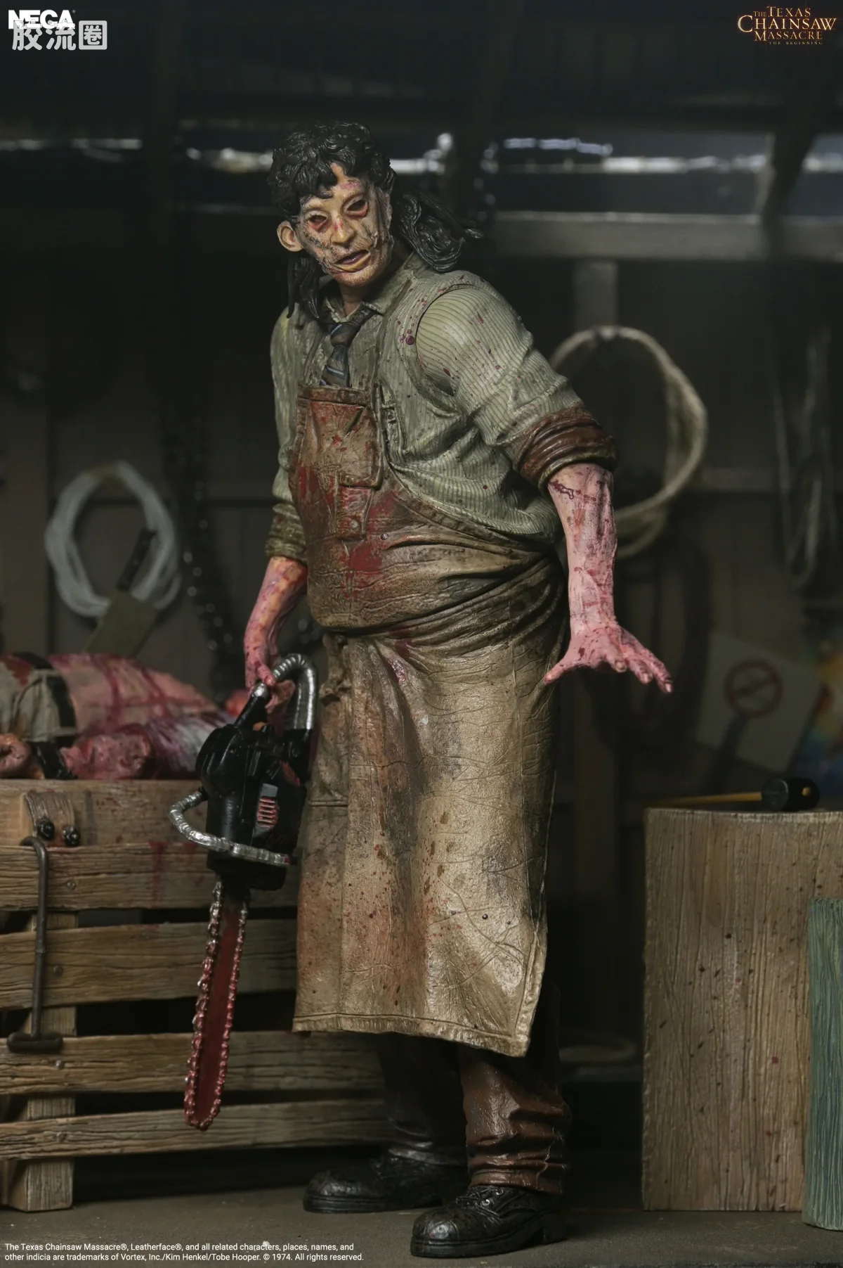 NECA 7寸可动人形系列 终极版/豪华版 电影系列 《德州电锯杀人狂：起源》 屠宰场套装 - 图片
