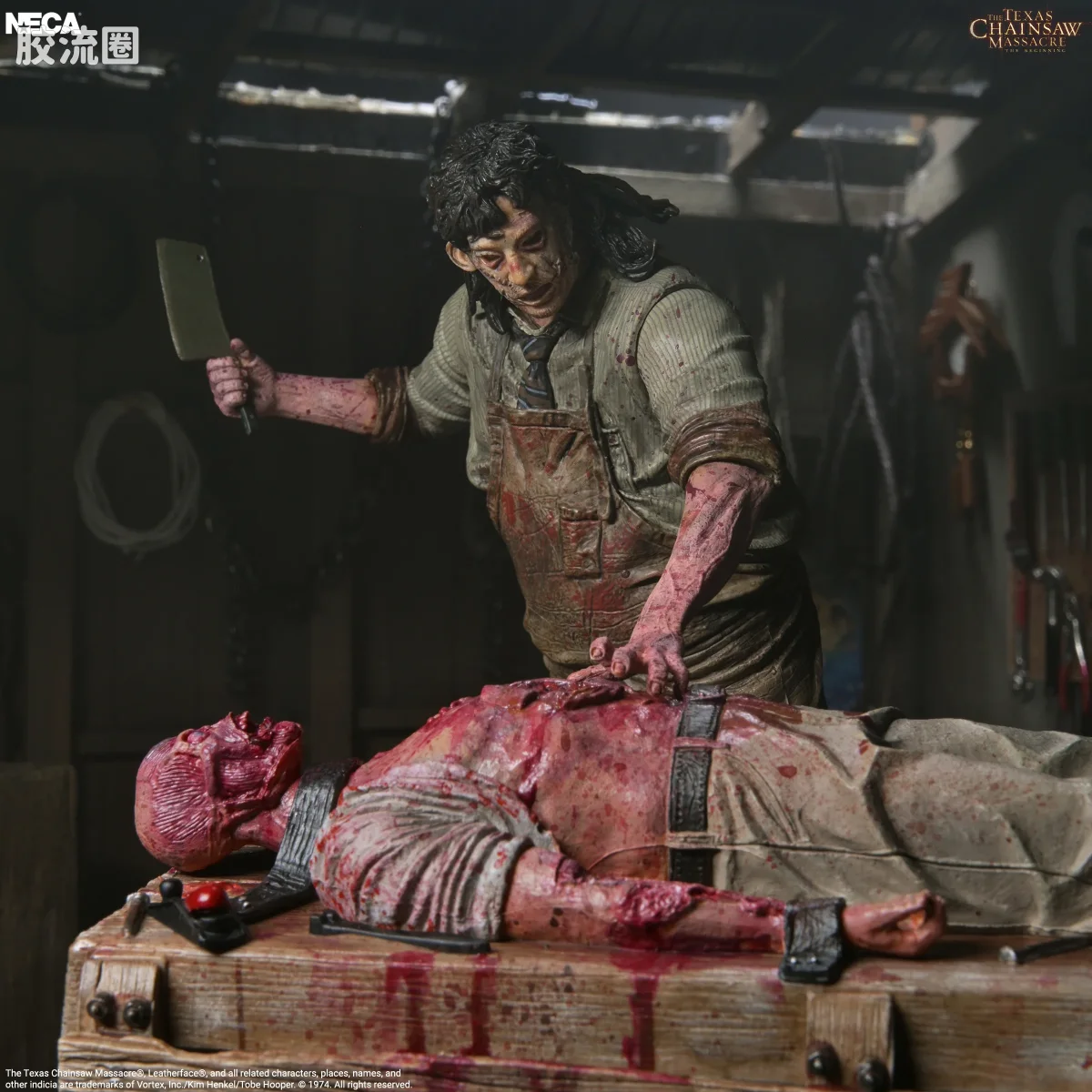 NECA 7寸可动人形系列 终极版/豪华版 电影系列 《德州电锯杀人狂：起源》 屠宰场套装 - 图片