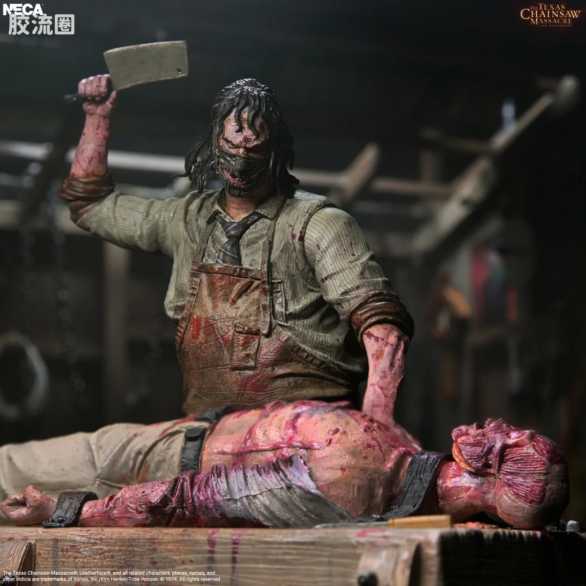NECA 7寸可动人形系列 终极版/豪华版 电影系列 《德州电锯杀人狂：起源》 屠宰场套装 - 图片