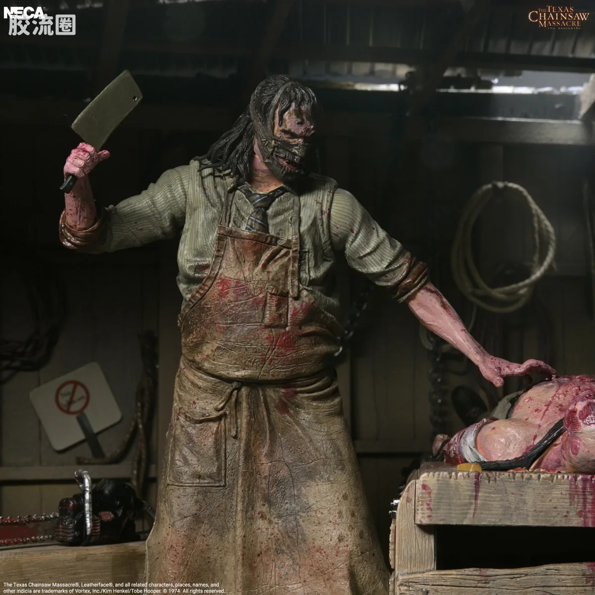 NECA 7寸可动人形系列 终极版/豪华版 电影系列 《德州电锯杀人狂：起源》 屠宰场套装 - 图片