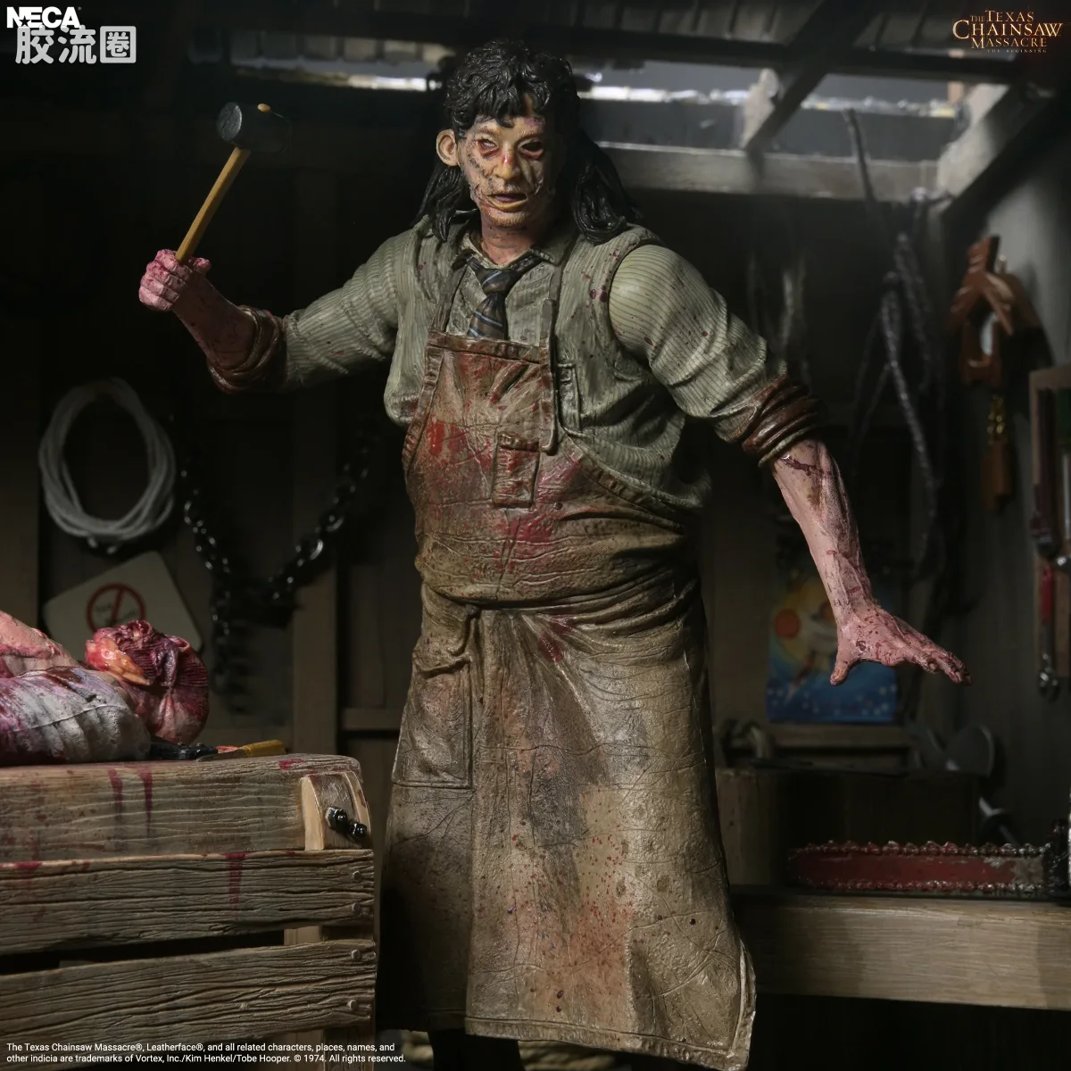 NECA 7寸可动人形系列 终极版/豪华版 电影系列 《德州电锯杀人狂：起源》 屠宰场套装 - 图片