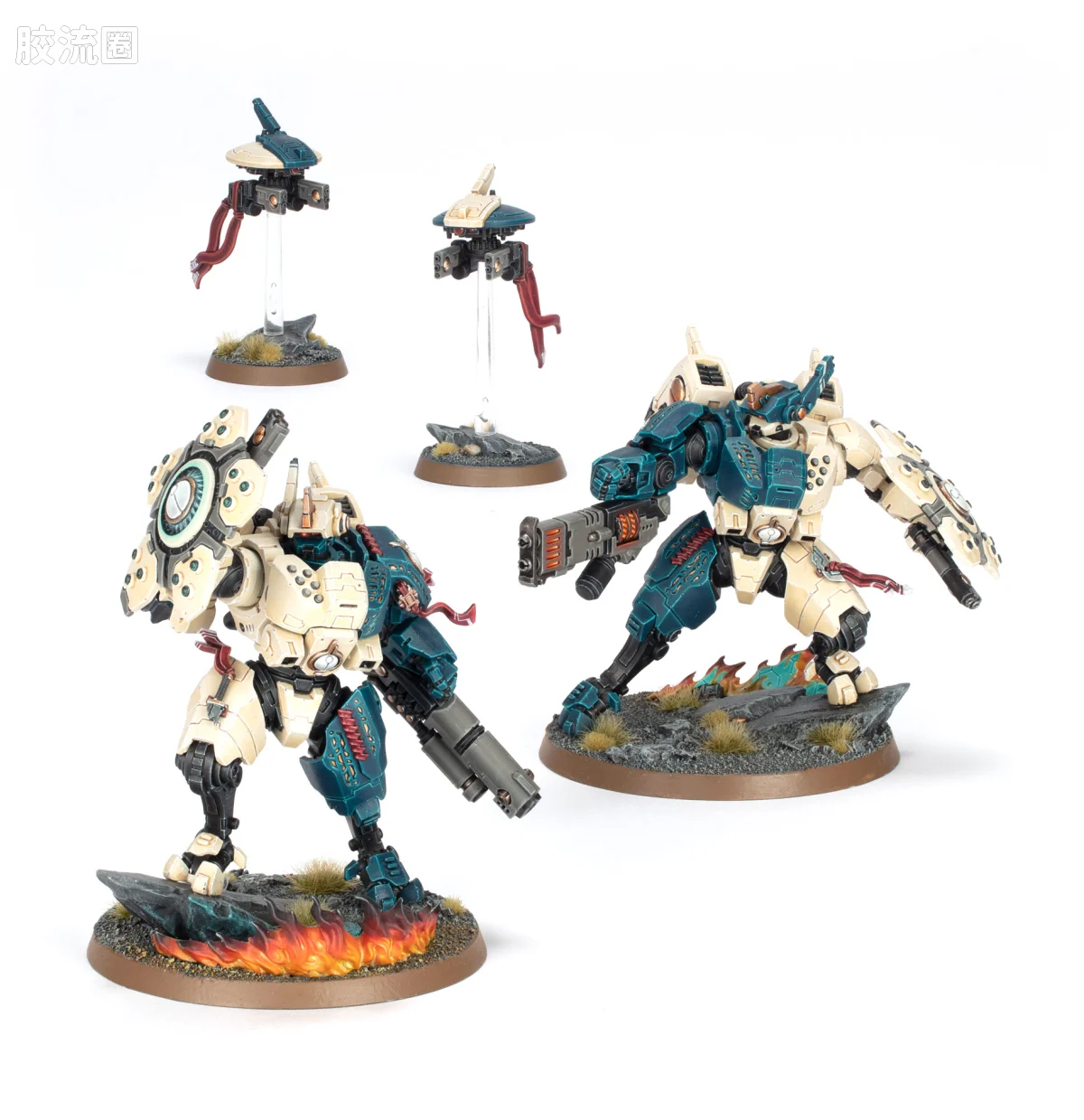 战锤40K T'au Empire 钛帝国 10版 双枪 - 图片