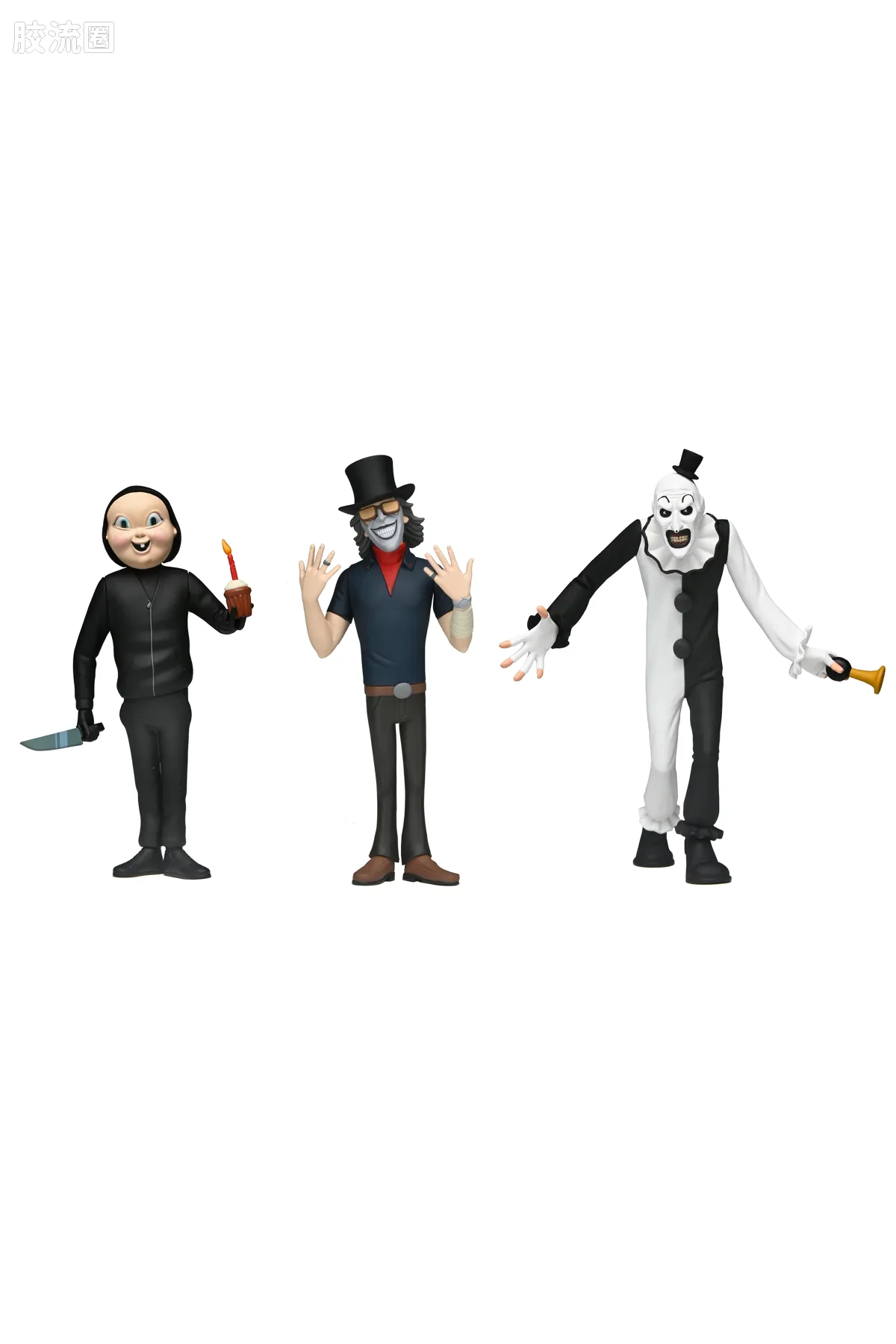 NECA 7寸可动人形系列 Toony Terrors/微小的恐怖系列 小丑阿特、The Grabber 与 Babyface Killer - 图片