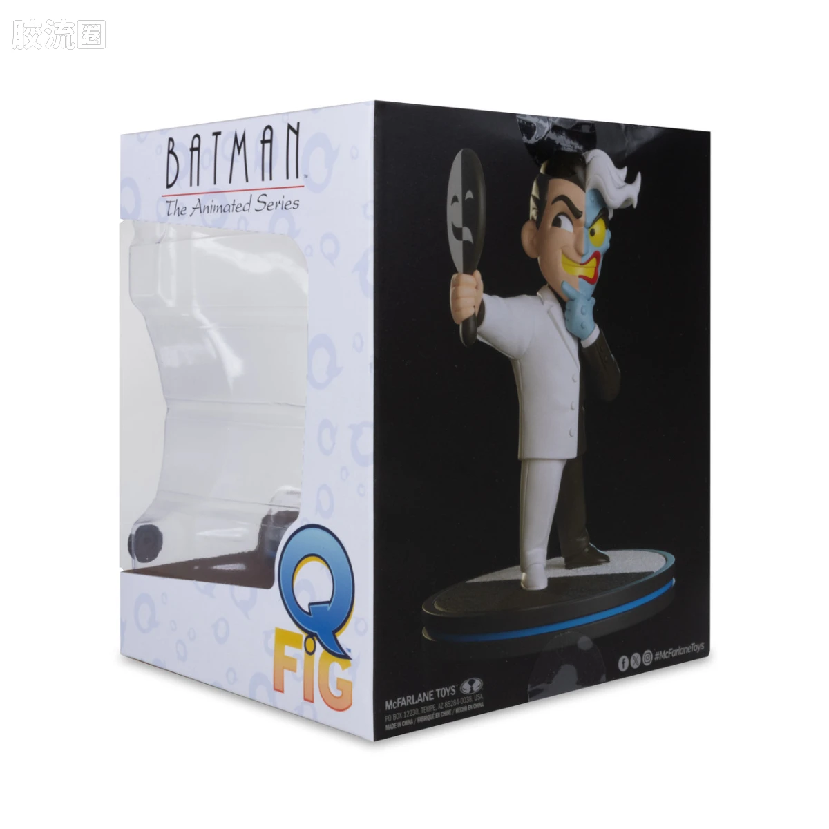 麦克法兰 DC多元宇宙/DC Direct 可动人偶系列 Q-Fig 双面人 (蝙蝠侠：动画系列) - 图片