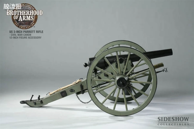 sideshow1比6可动人偶系列 配件系列 U.S. 3-inch Parrott Rifle - Civil War Cannon