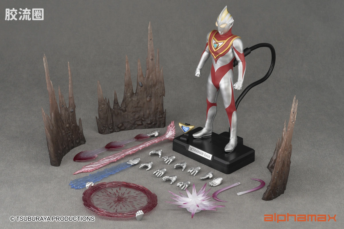 Pre-painted action figure 奥特曼系列 盖亚奥特曼V1 - 图片