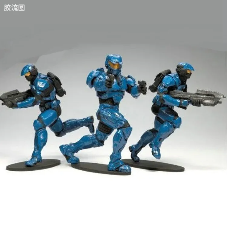 麦克法兰游戏与动画系列 光环战争 英雄典藏版 第2弹 UNSC TROOPS (Blue)