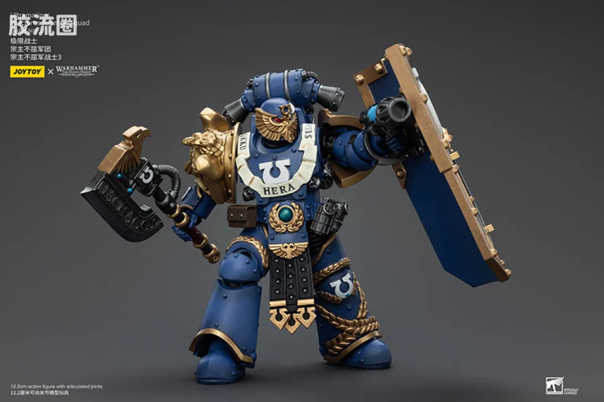 JOYTOY x 战锤40K 极限战士 战团 HH极限战士 常胜军（宗主不屈军团） - 图片