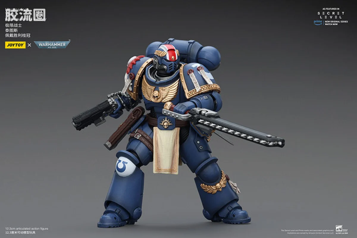 JOYTOY x 战锤40K 【星际战士2】游戏系列 [无所畏惧]极限战士 泰图斯（胜利桂冠） - 图片
