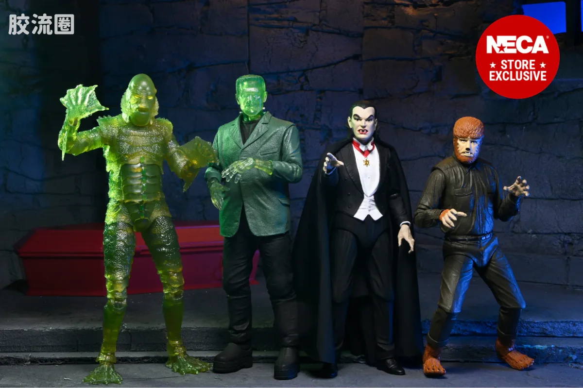 NECA 7寸可动人形系列 环球怪物 终极版系列 地穴俱乐部 - 图片