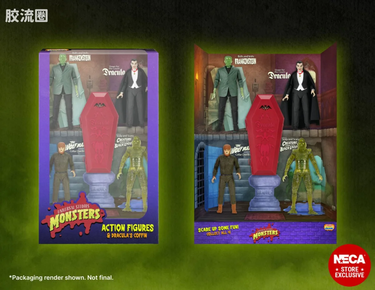 NECA 7寸可动人形系列 环球怪物 终极版系列 地穴俱乐部 - 图片
