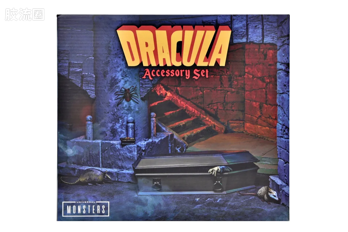 NECA 7寸可动人形系列 环球怪物 终极版系列 电影 吸血鬼德古拉 场景配件包 - 图片