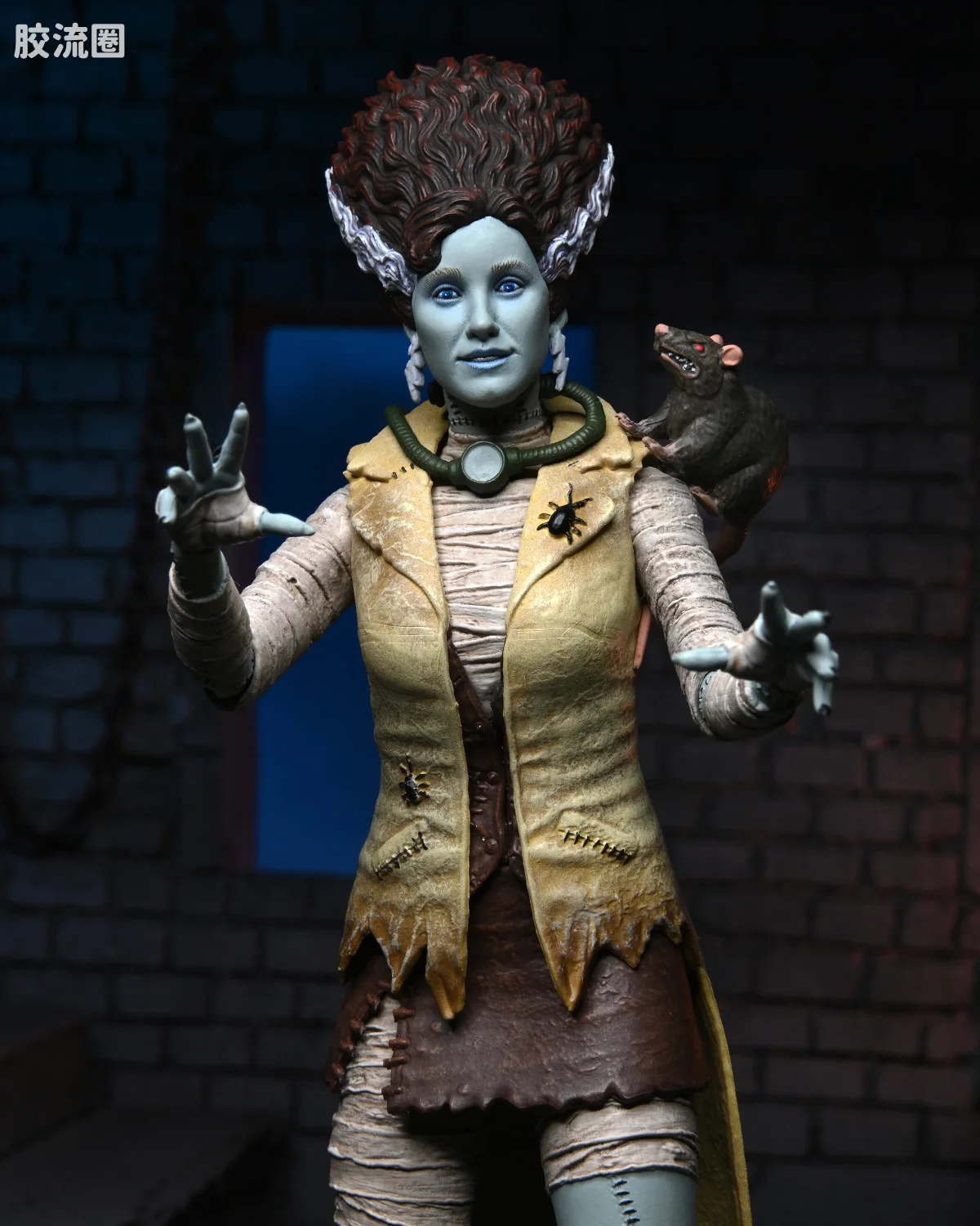 NECA 7寸可动人形系列 环球怪物 X 忍者神龟系列 电影 科学怪人的新娘 爱普莉尔 - 图片