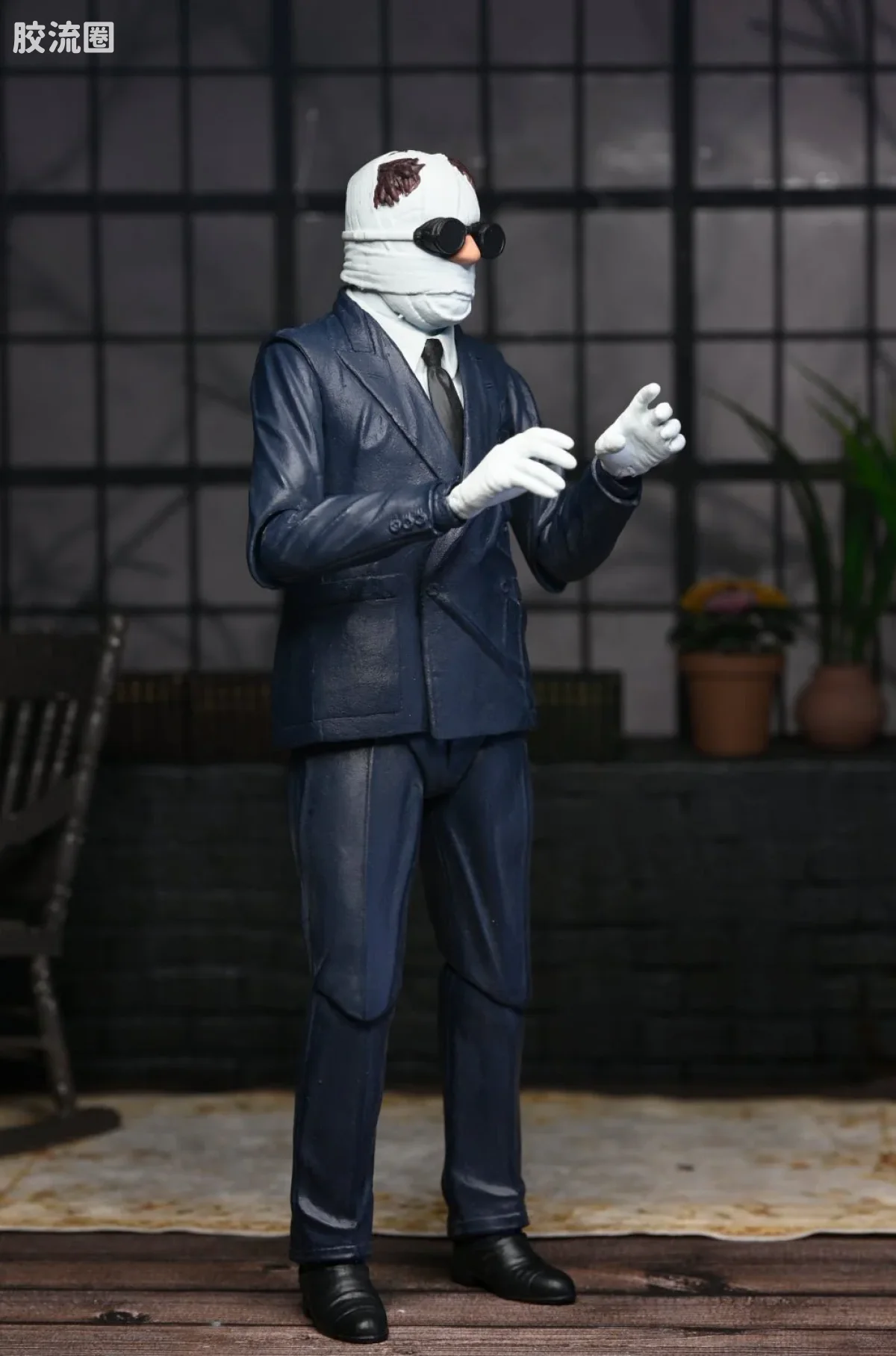 NECA 7寸可动人形系列 环球怪物 终极版系列 夜光复古款 隐形人 - 图片