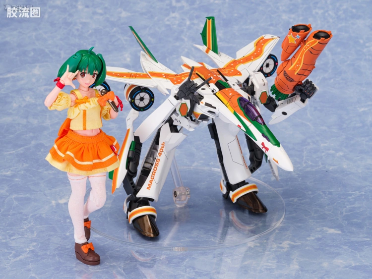 青岛社动漫题材拼装模型 ACKF V.F.G系列 VF-25F 弥赛亚 兰花·李 超时空要塞40周年纪念配色