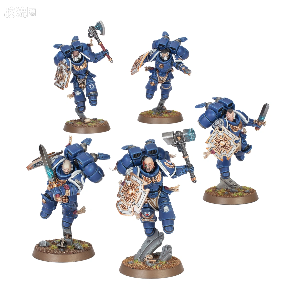 战锤40K Space Marines 星际战士通用单位 10版 先锋老兵小队（跳跃背包） - 图片