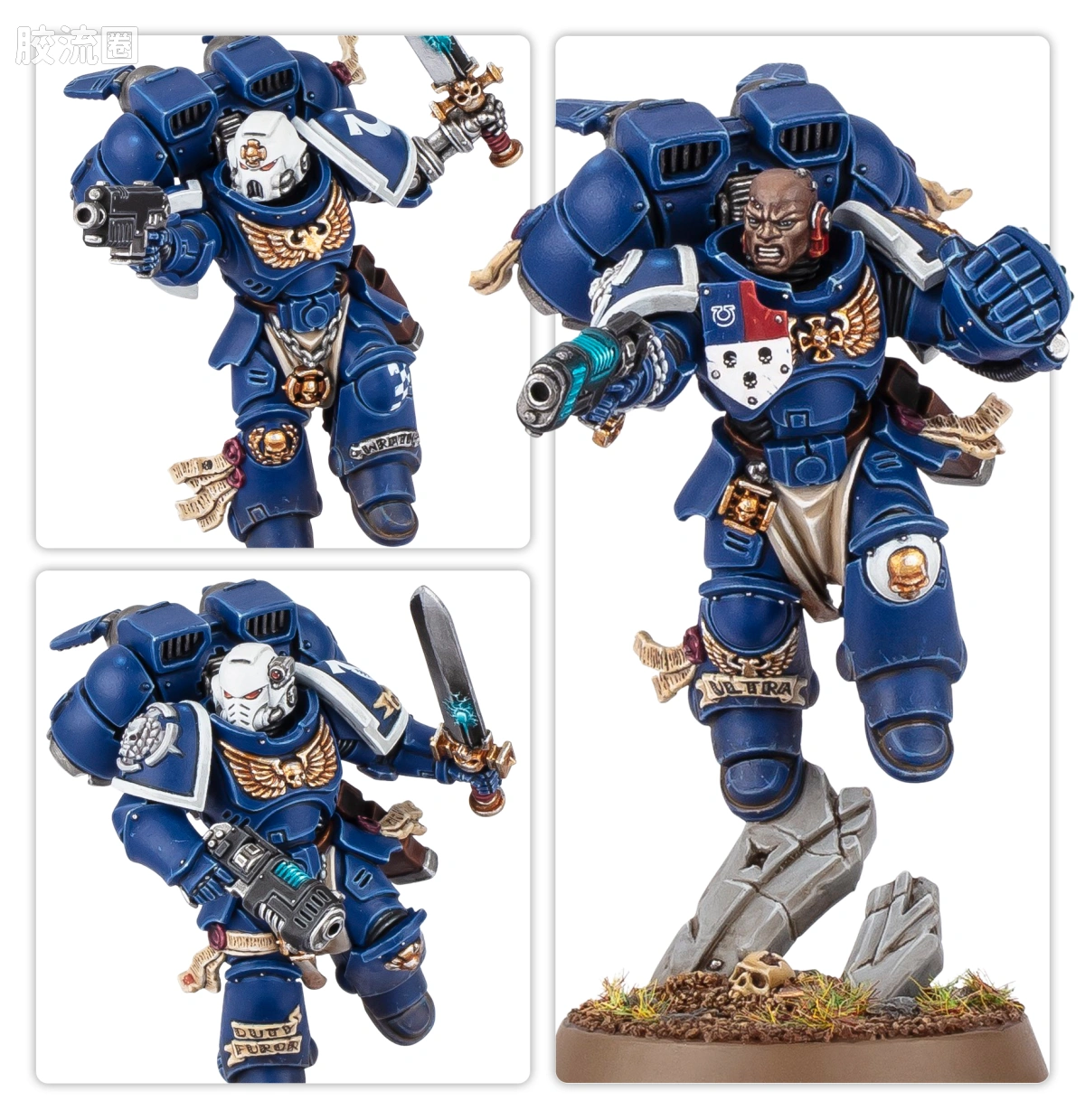 战锤40K Space Marines 星际战士通用单位 10版 先锋老兵小队（跳跃背包） - 图片