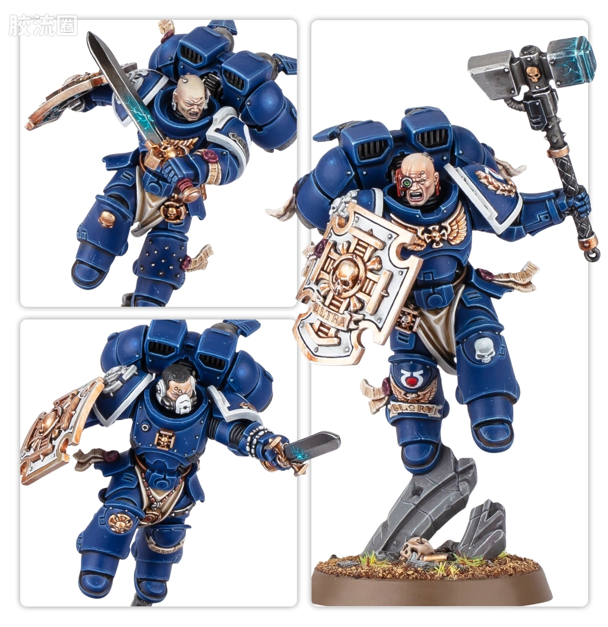 战锤40K Space Marines 星际战士通用单位 10版 先锋老兵小队（跳跃背包） - 图片