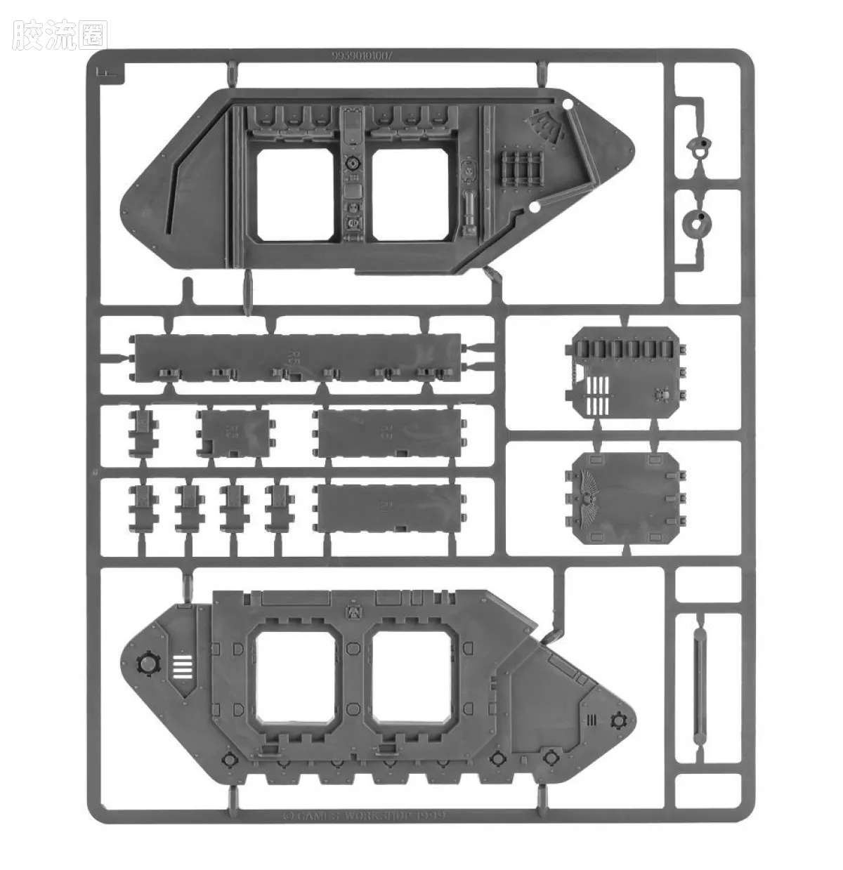 战锤40K Adeptus Custodes 帝皇禁军 尊贵兰德掠袭者 - 图片