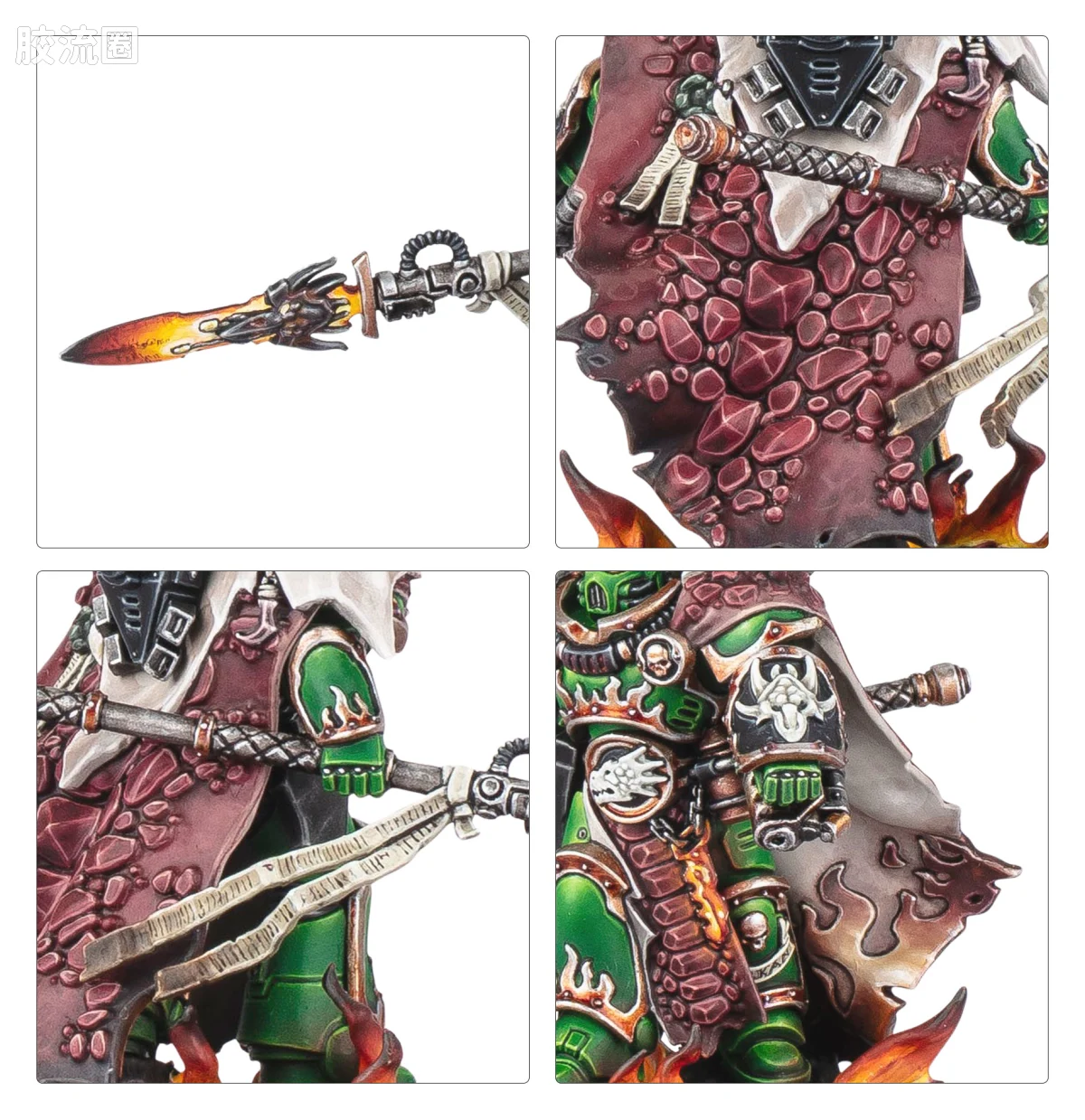 战锤40K Space Marines 星际战士各分支战团特有单位 10版 火蜥蜴 锻造之父 伏尔甘·赫斯坦 - 图片