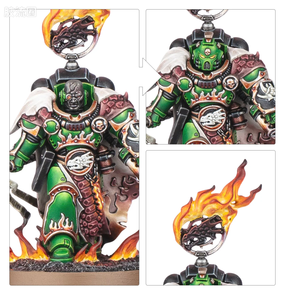 战锤40K Space Marines 星际战士各分支战团特有单位 10版 火蜥蜴 锻造之父 伏尔甘·赫斯坦 - 图片