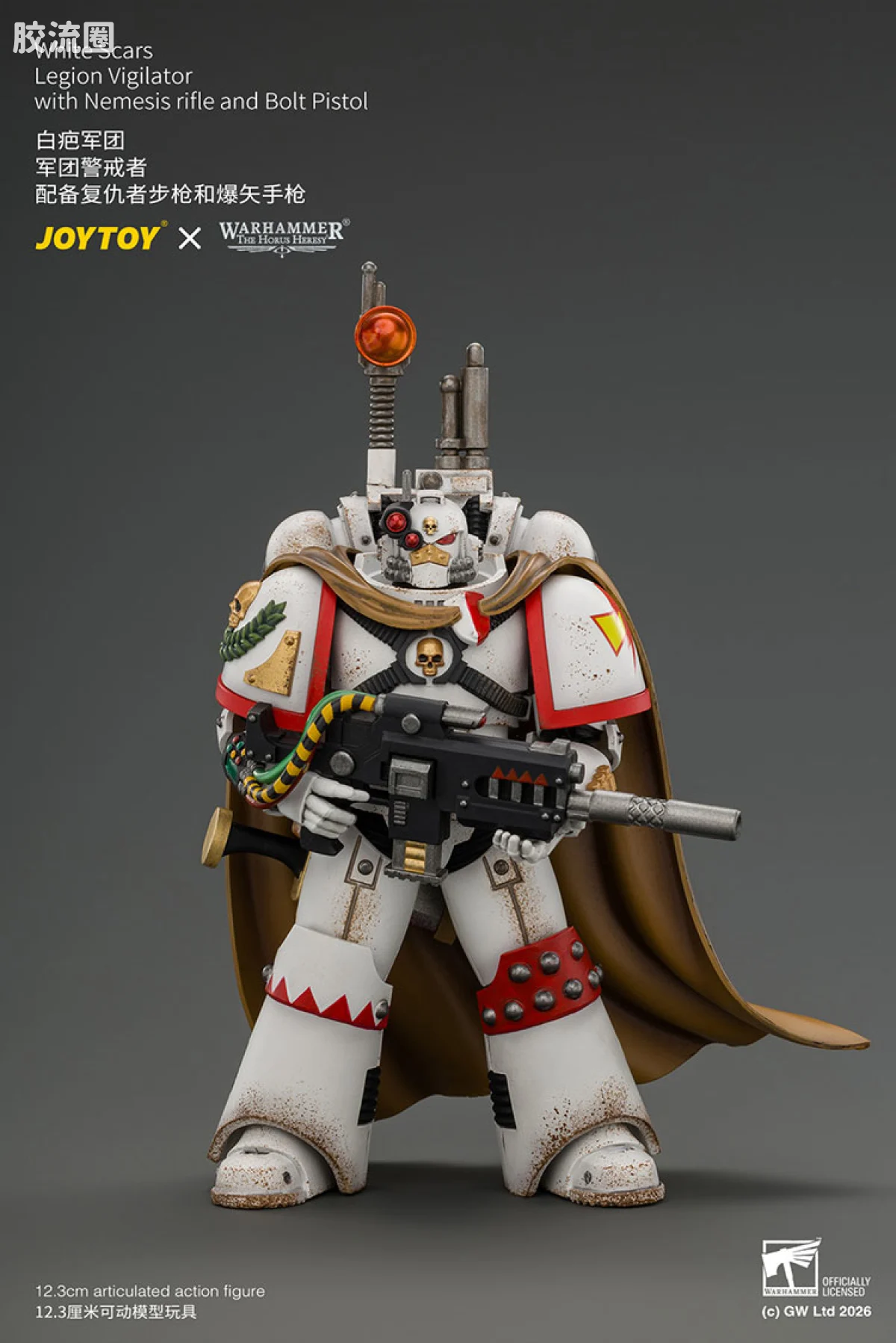 JOYTOY x 战锤40K null HH白疤军团 军团警戒者（复仇者步枪＆爆矢手枪） - 图片