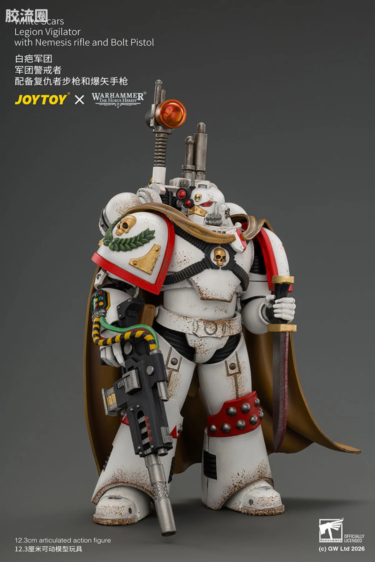 JOYTOY x 战锤40K null HH白疤军团 军团警戒者（复仇者步枪＆爆矢手枪） - 图片