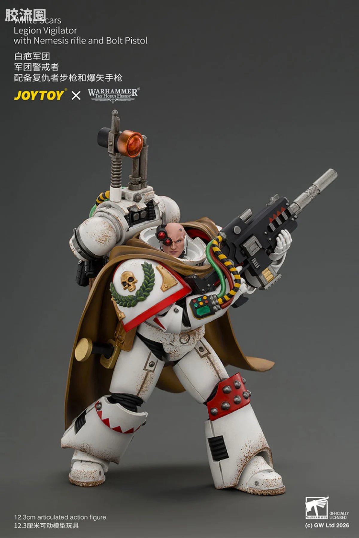 JOYTOY x 战锤40K null HH白疤军团 军团警戒者（复仇者步枪＆爆矢手枪） - 图片