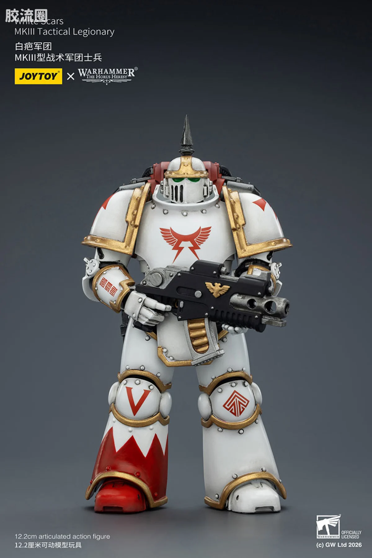 JOYTOY x 战锤40K null HH白疤军团 MK3型战术军团士兵 - 图片