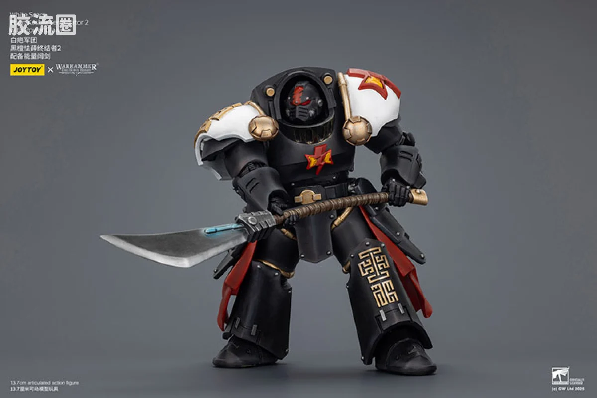 JOYTOY x 战锤40K null HH白色伤疤 黑檀怯薛终结者小队 - 图片