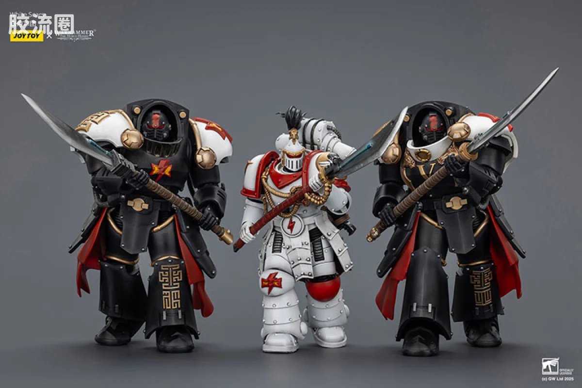 JOYTOY x 战锤40K null HH白色伤疤 黑檀怯薛终结者小队 - 图片