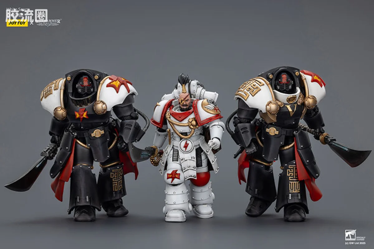 JOYTOY x 战锤40K null HH白色伤疤 黑檀怯薛终结者小队 - 图片