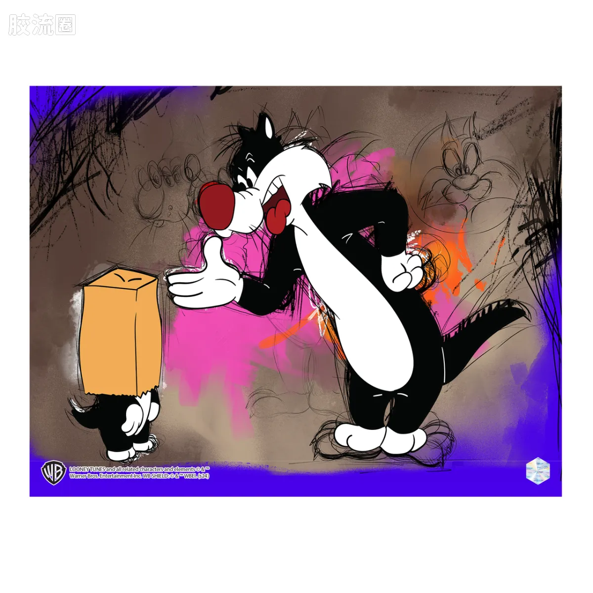 麦克法兰游戏与动画系列 赛璐珞原画场景 《乐一通》之《谁是谁的小猫？》#1104 - 图片