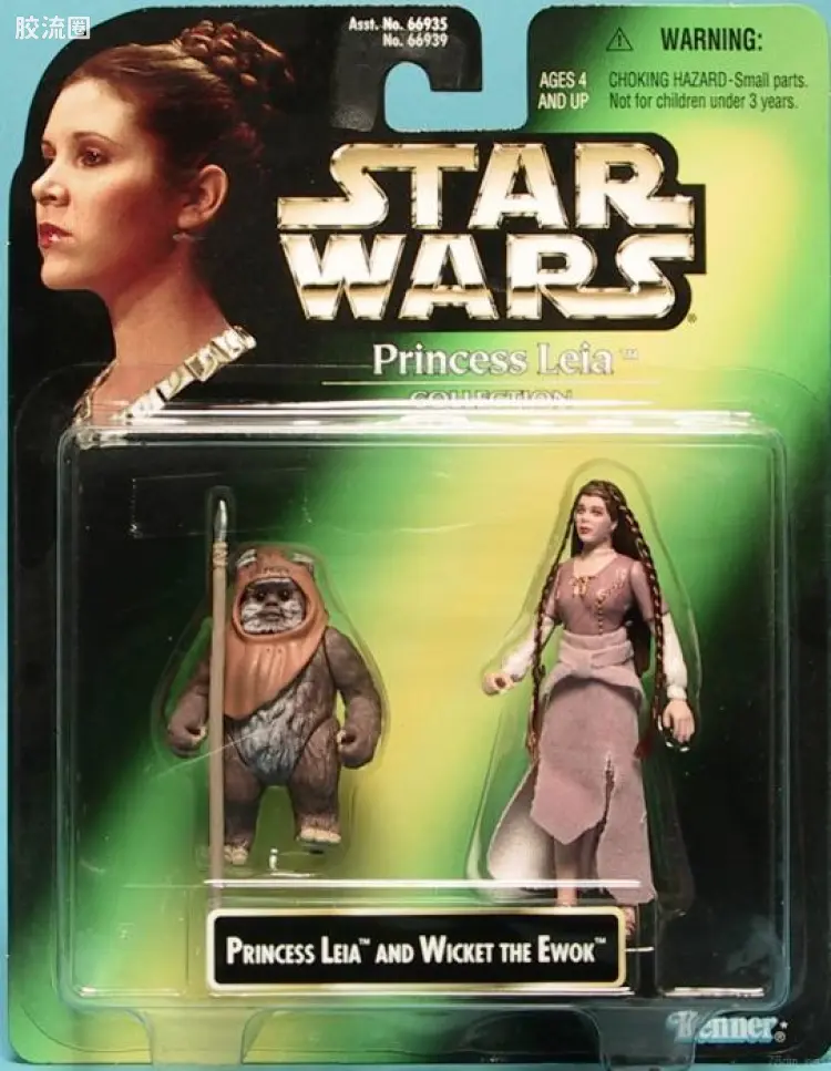 星球大战 THE POWER OF THE FORCE 套装版系列 Wicket the Ewok and Princess Leia in Ewok Dress
