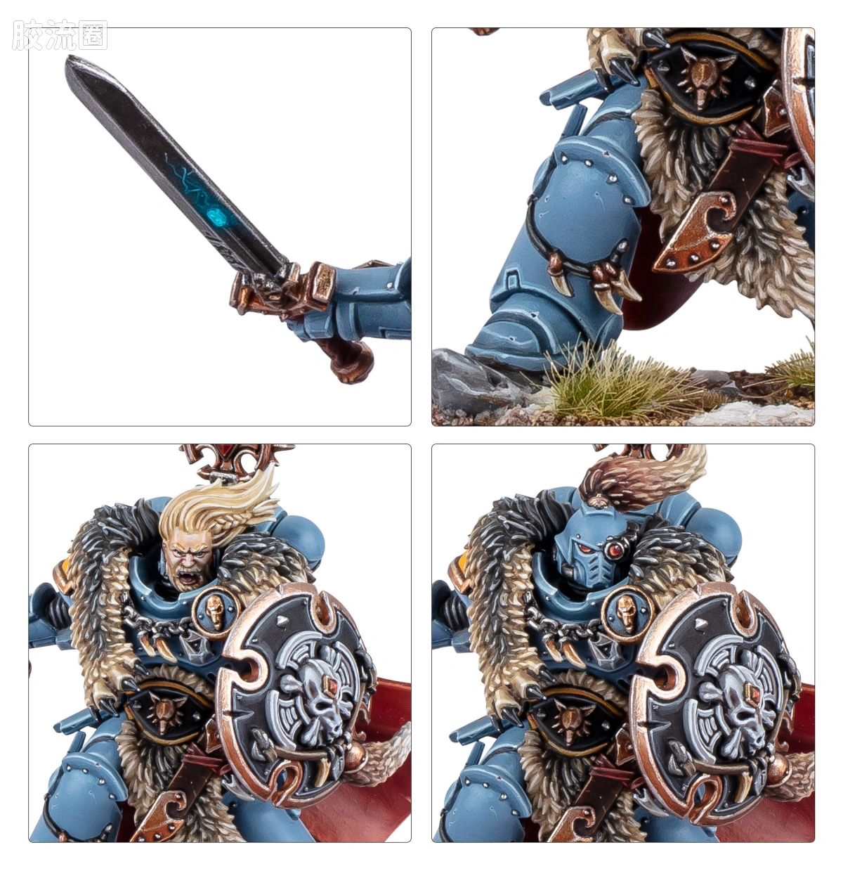 战锤40K Space Wolves 太空野狼 10版 野狼守卫战斗领袖 - 图片